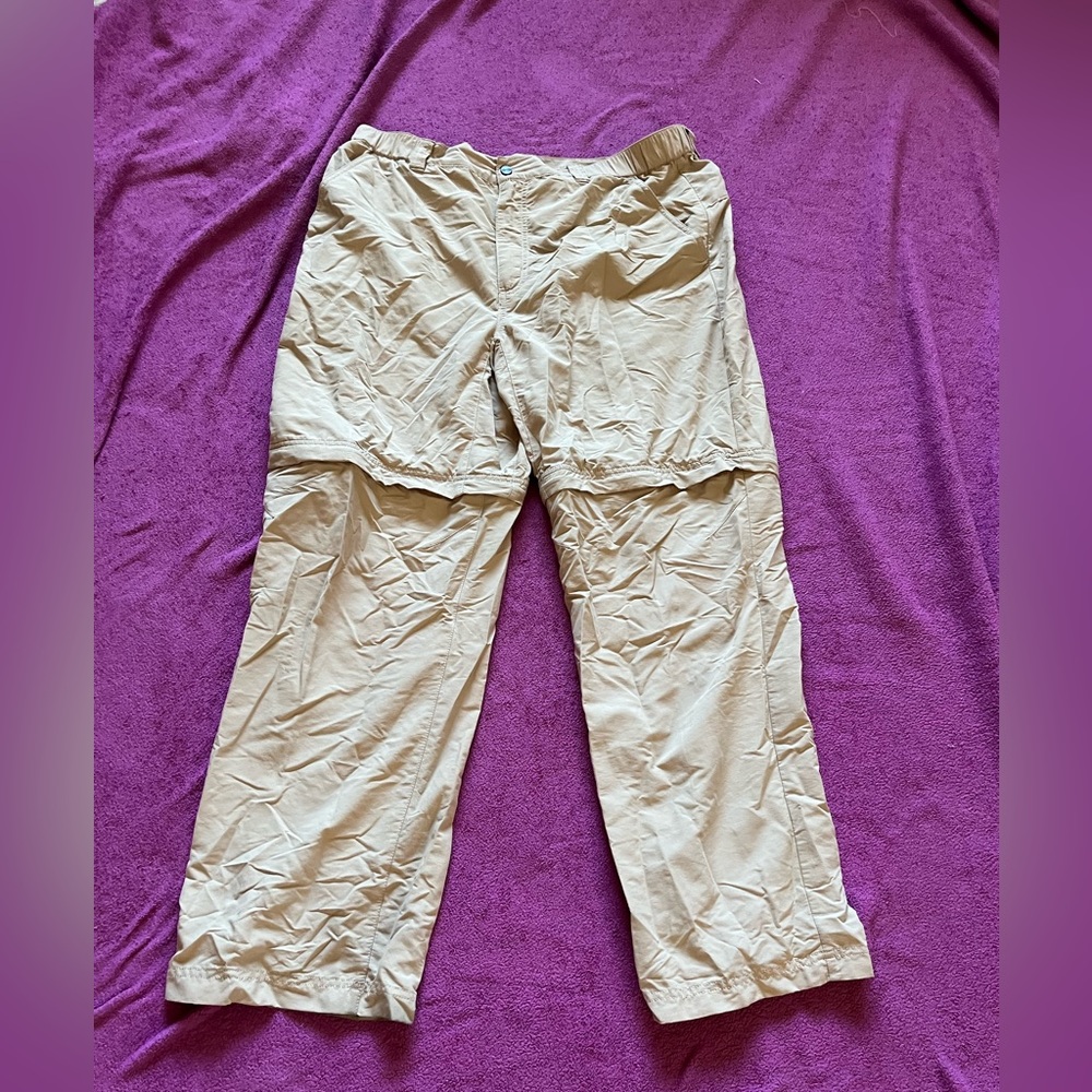 Mens XL Beige Koppen Convertible Hiking Pants